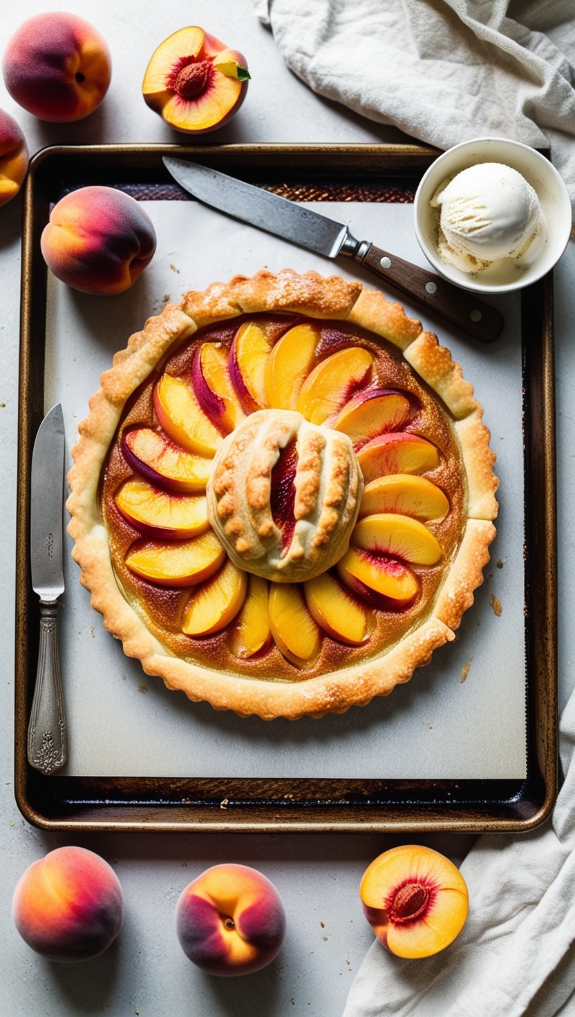 Rustic Peach Tart