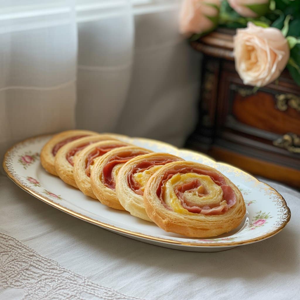 5 ingredient Savory Prosciutto Palmiers
