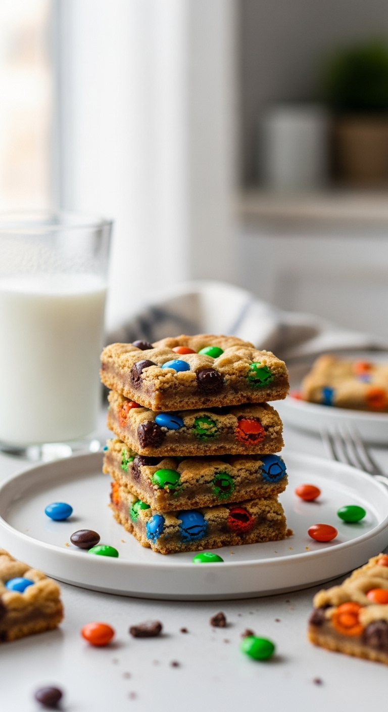 M&M Cookie Bars