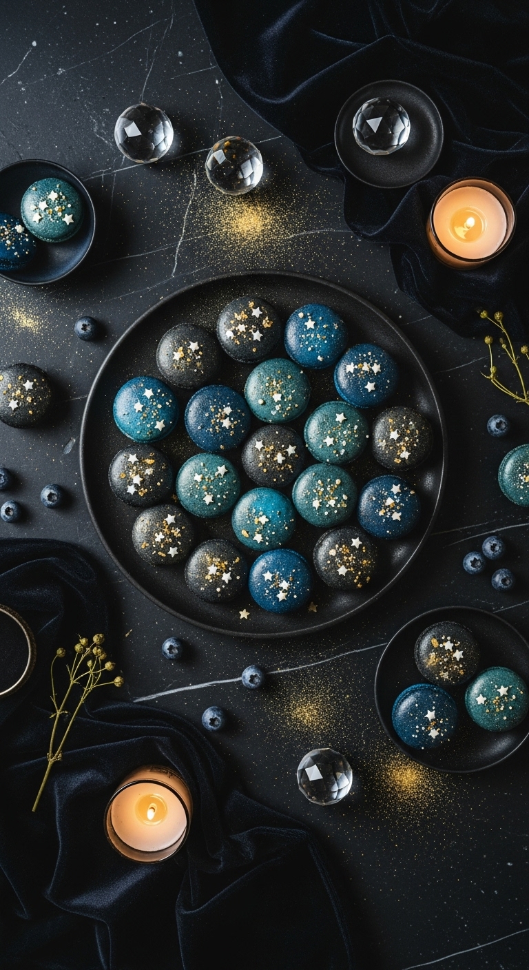 Starry Night Macarons