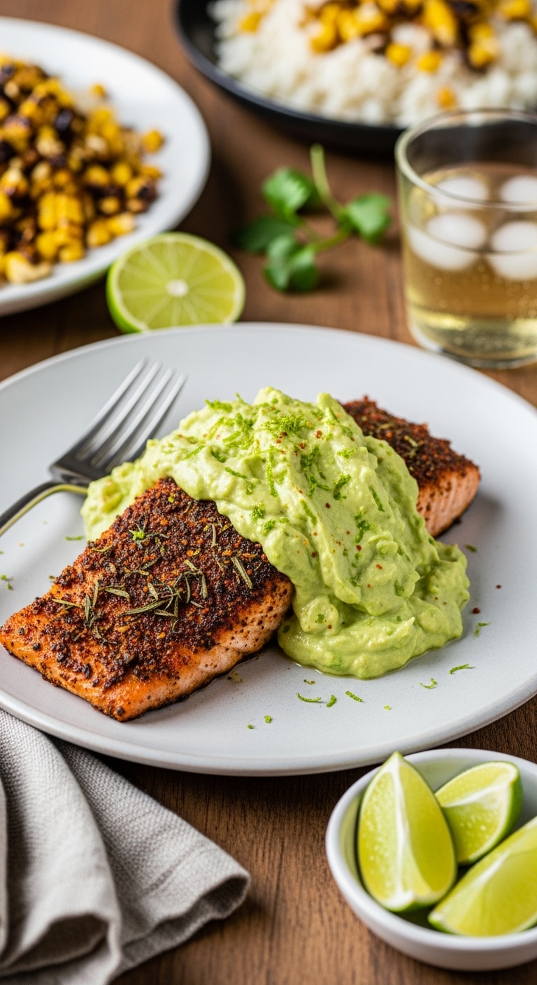 Cajun Salmon Avocado Lime